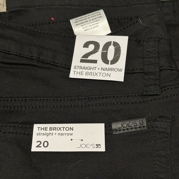 Joe's Women 20 The Brixton Straight Narrow Mid Rise Stretch Black NWT - Picture 4 of 8